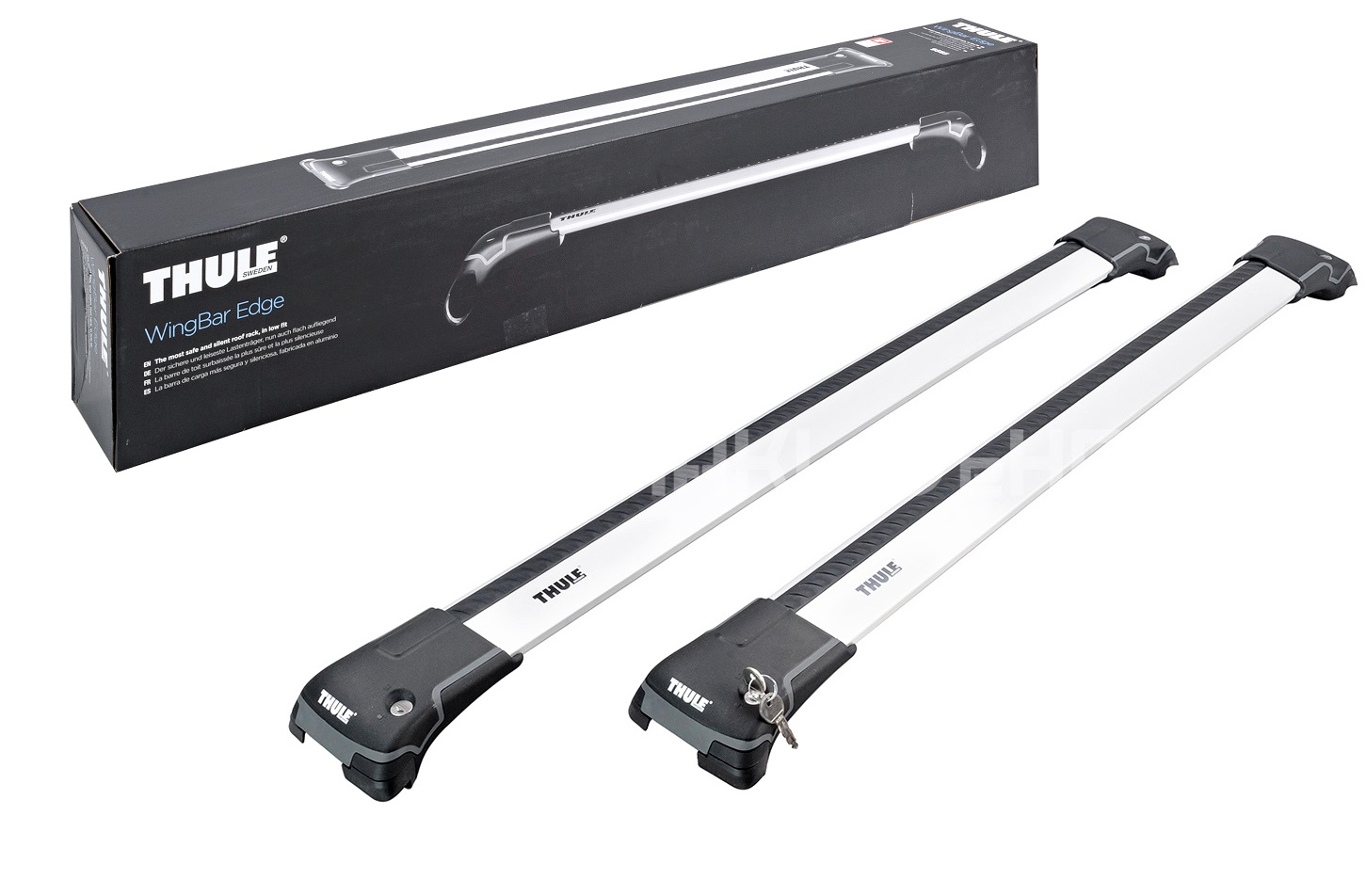 Thule WingBar Edge Silver Roof Rack Railings Land Rover Range Rover