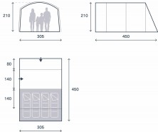 Namiot turystyczny Kampa Dawlish 04 9120002478